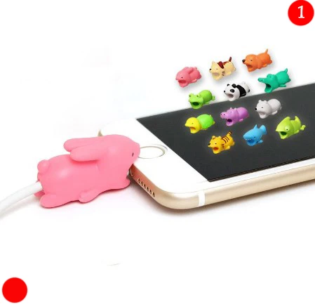 

Cute Bite Cartoon Animal Cable Protector Data Cable Cord Protector Charging Line Saver Winder High Quality Protector