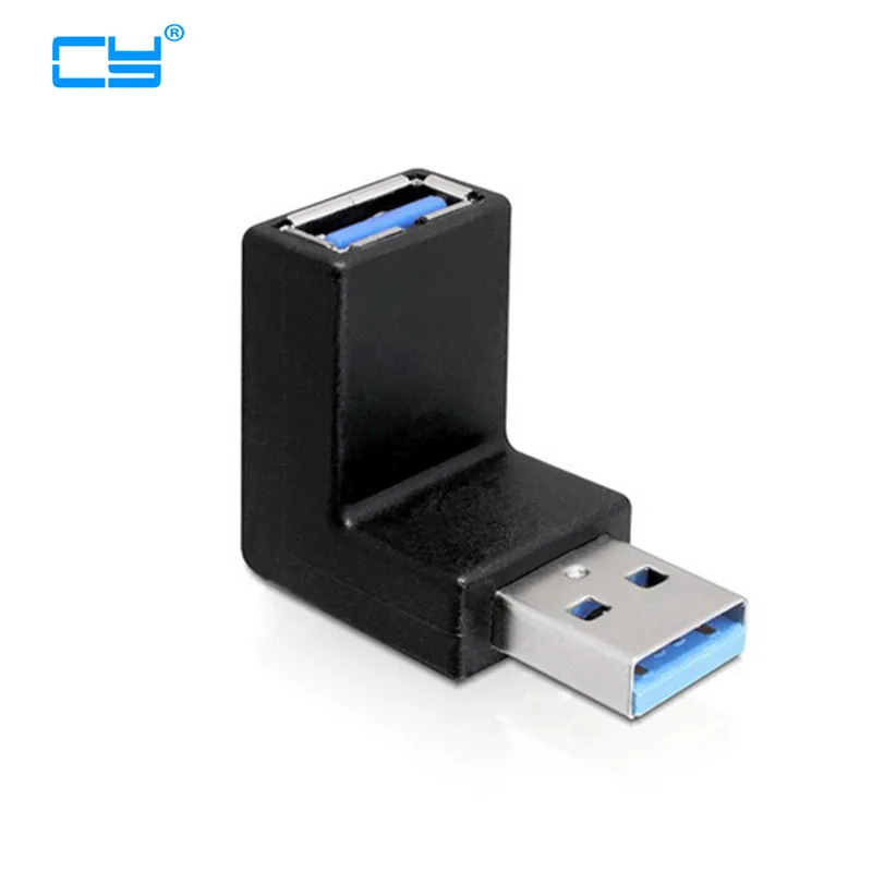 Низкопрофильный 90 градусный вверх угловой адаптер USB 3 0 удлинитель штырь