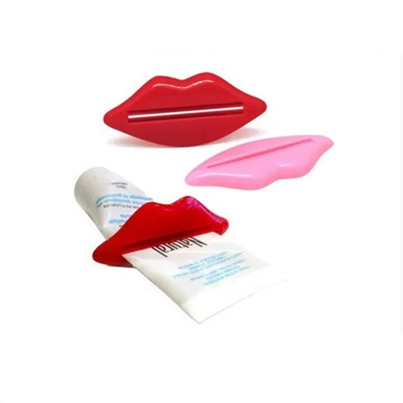 3pcs Sexy Lip Kiss Bathroom Tube Dispenser Toothpaste Squeezer tooth