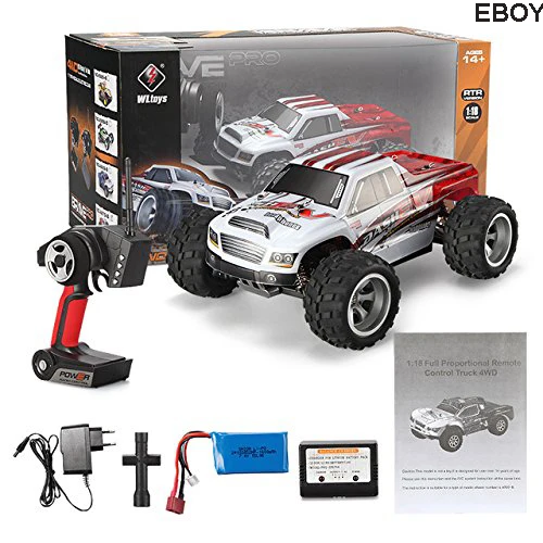 WLtoys A979 B 2 4G 1/18 масштаб 4WD 70 км/ч высокоскоростной Электрический RTR Монстр RC