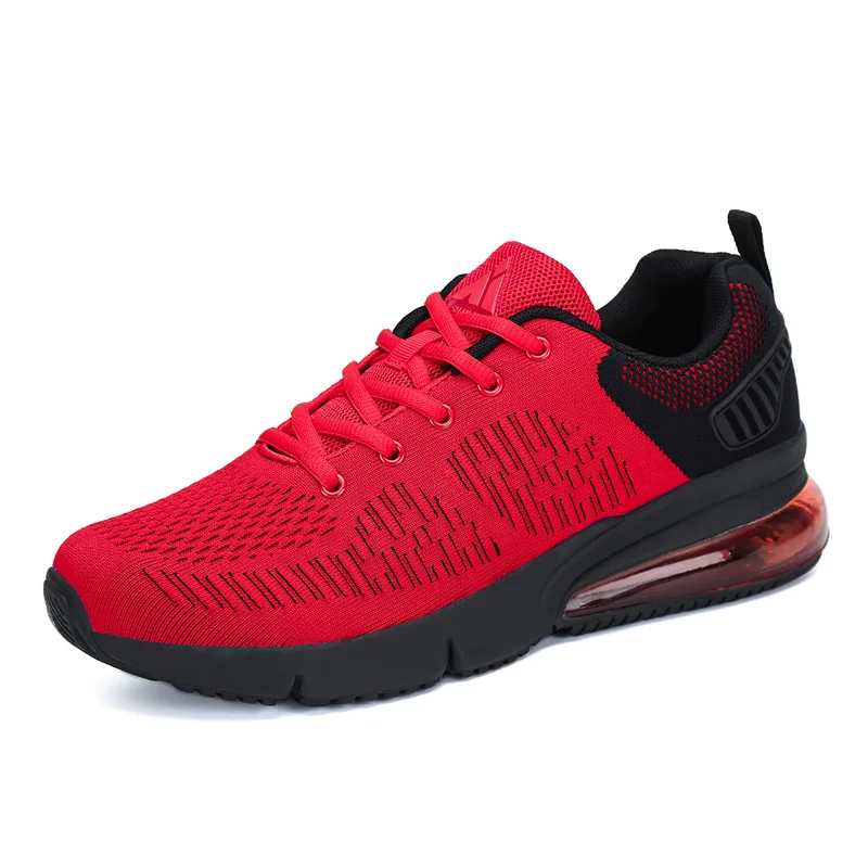 Уличная обувь для бега, мужские летние дышащие кроссовки, сетчатая спортивная обувь, спортивные кроссовки, весенние беговые кроссовки для женщин - Цвет: Красный