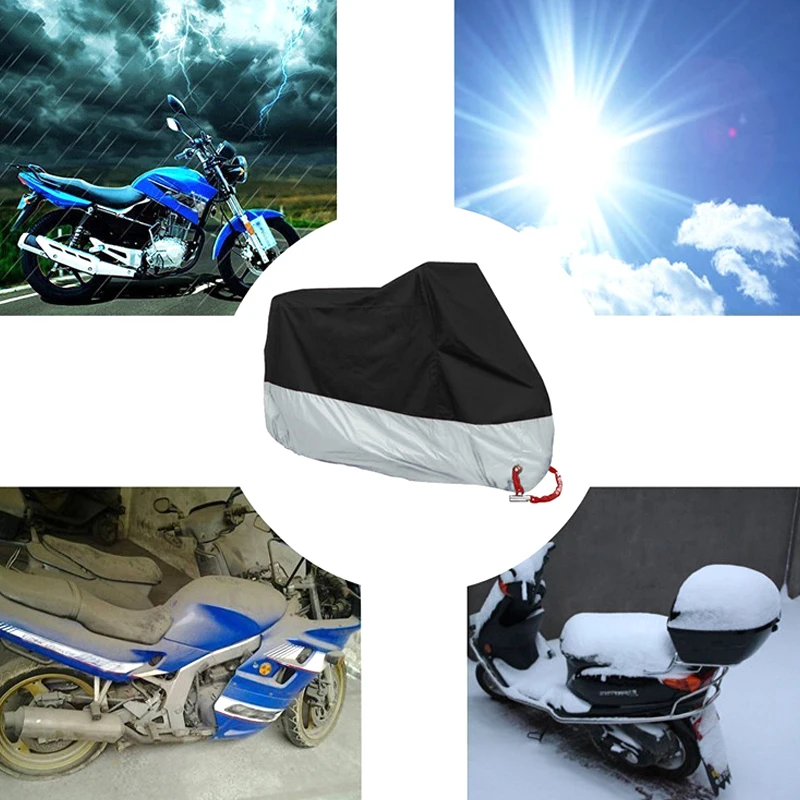 XXL Motorcycle Cover Waterproof Outdoor Rain Dust UV Scooter Motorbike Protector