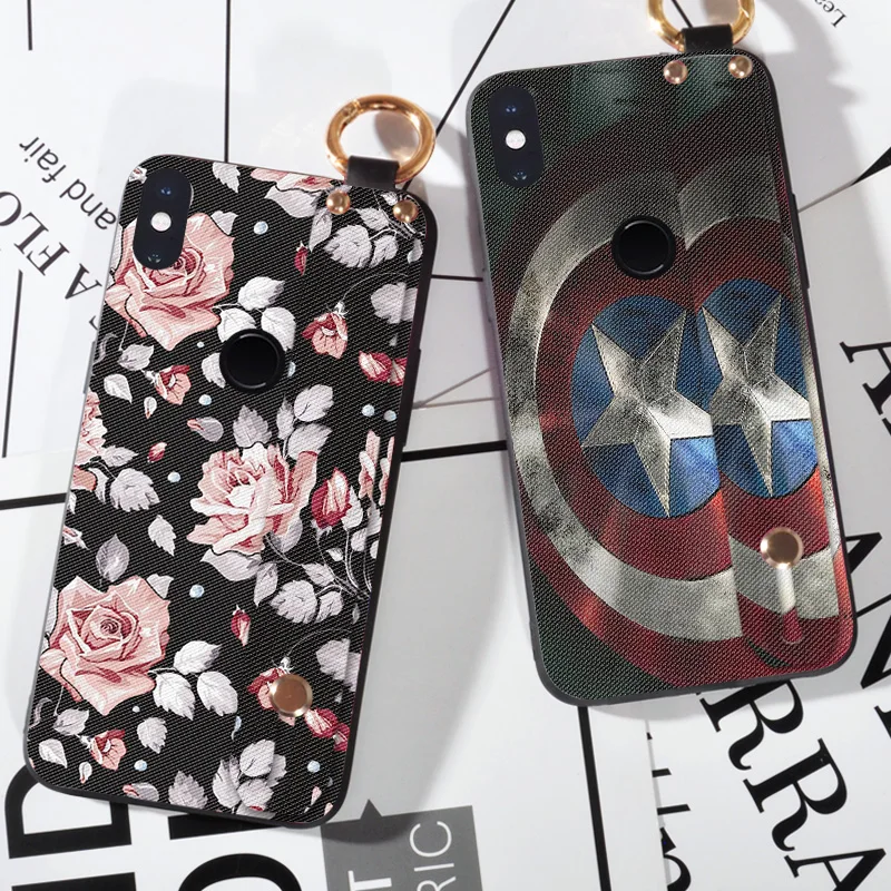 

Cool Captain Shield Case For XiaoMi Mi Note 3 A1 5X A2 6X 3D Relief Floral Silicon Cover For XiaoMi Mi 4C 4i 5 6 5C 5S Plus