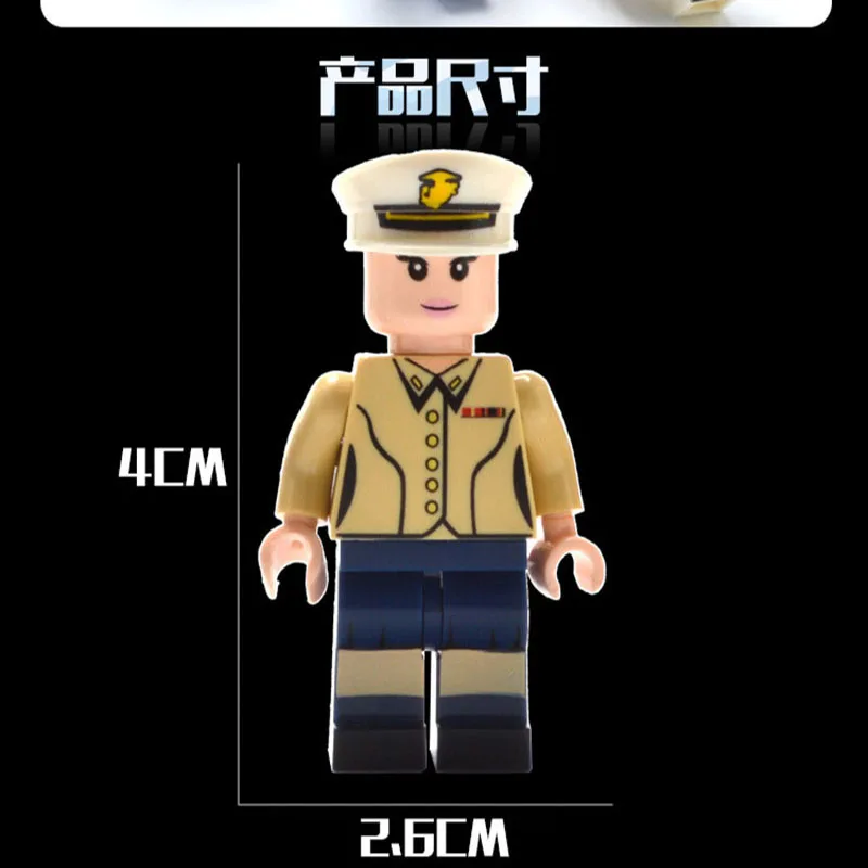 CHENG WANG блоки морской корпус кукла военные строительные блоки Admiral армейский для скаутов DIY сборка реалистичное изображение строительный блок Кукла