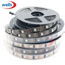 5 m 32 светодиодов/m WS2801 5050 smd цветных(rgb) светодиодных лент индивидуально адресуемых программирования Arduino ambilight ТВ полосы ip30 не обладает водонепроницаемостью: 5 V