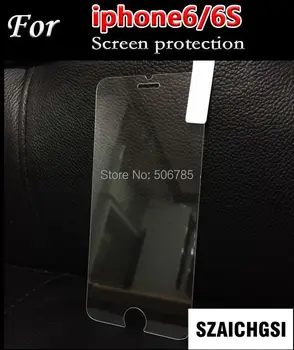 

SZAICHGSI 100pcs tempered glass screen protector 0.26mm 9H protective glass films for iphone 6 6s with retail box package