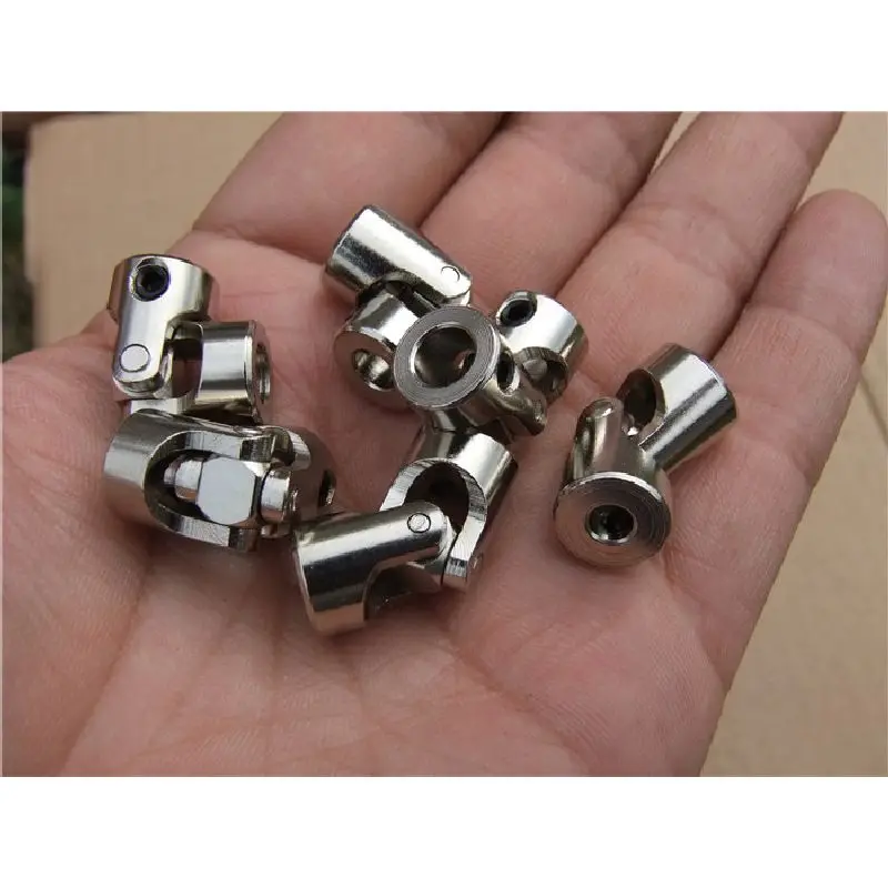 

2.3-10mm Stainless Steel Rigid Couplings Metal Universal Joint Coupling Steering Universal Connectors Car Ship Model Accessories