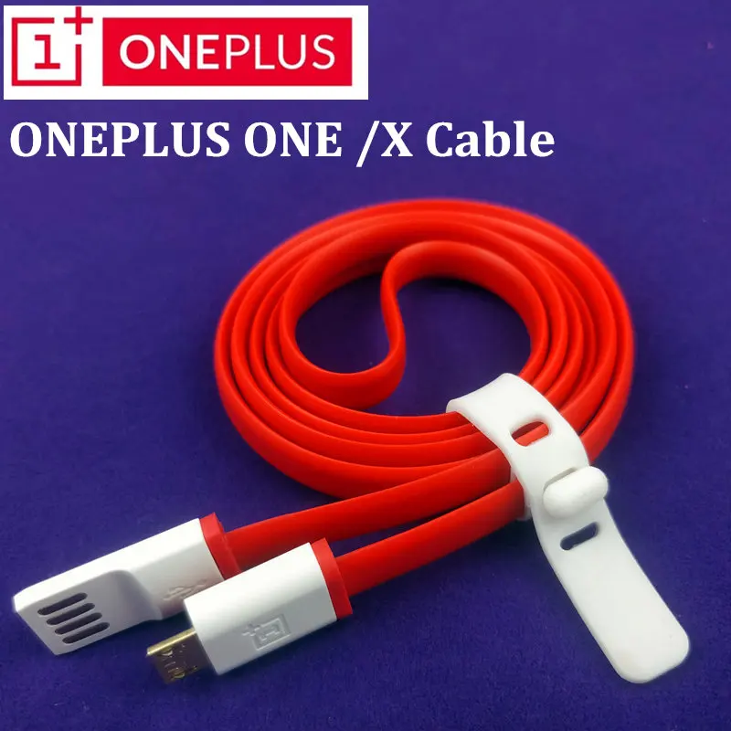 Original Oneplus one Cable 2A 100cm Red noodle Micro usb Data Cable ...