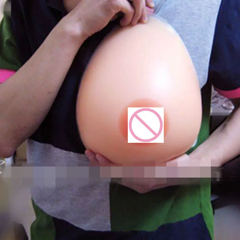

5000g/Pair H Cup Super Big Silicone Breasts Forms Prosthesis Implants for Masquerade Breasts Actor Perform With Straps Nipple