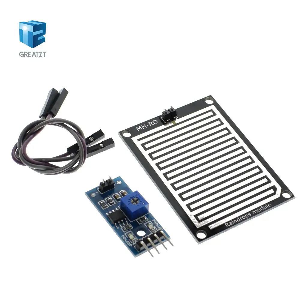 

TZT Snow/Raindrops Detection Sensor Module Rain Weather Module Humidity For Arduino
