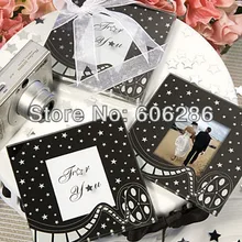 100 шт./лот = 50 комплекты тема любви черный любовь памяти рамка стекла coaster творческой изоляции подставки гостей свадьбы подарок