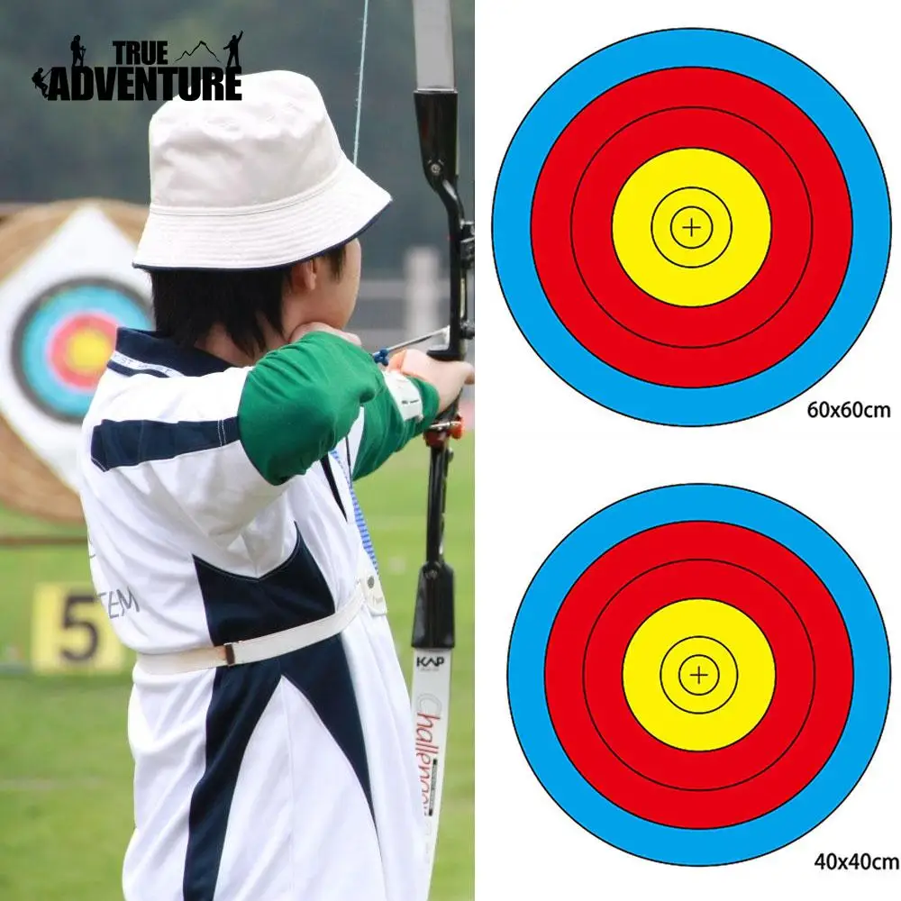 

5Pcs Colorful Shooting Target Paper Full Ring Archery Targets Profession Gadgets Bow Arrow Gauge Training Practice