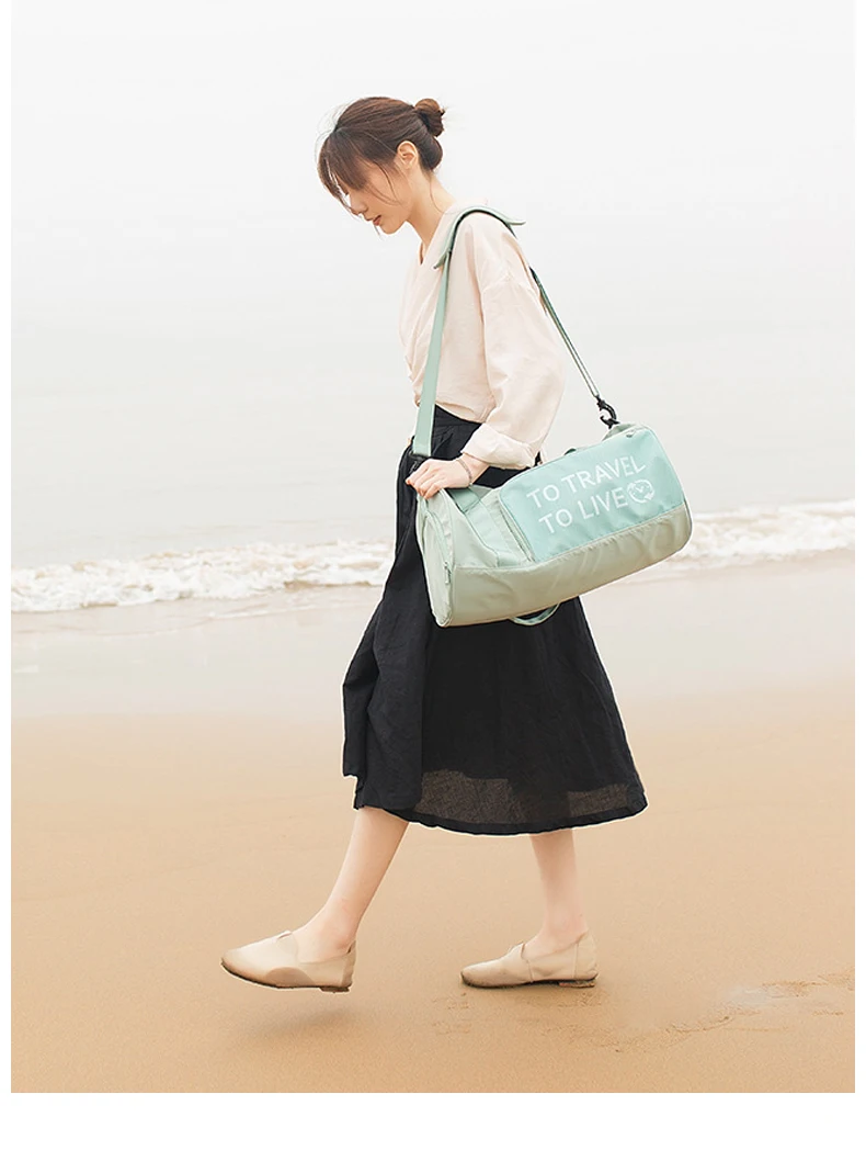 Водонепроницаемая складная дорожная сумка Weekender женские дорожные сумки портативная пляжная сумка для плавания с разделителем для сухого и