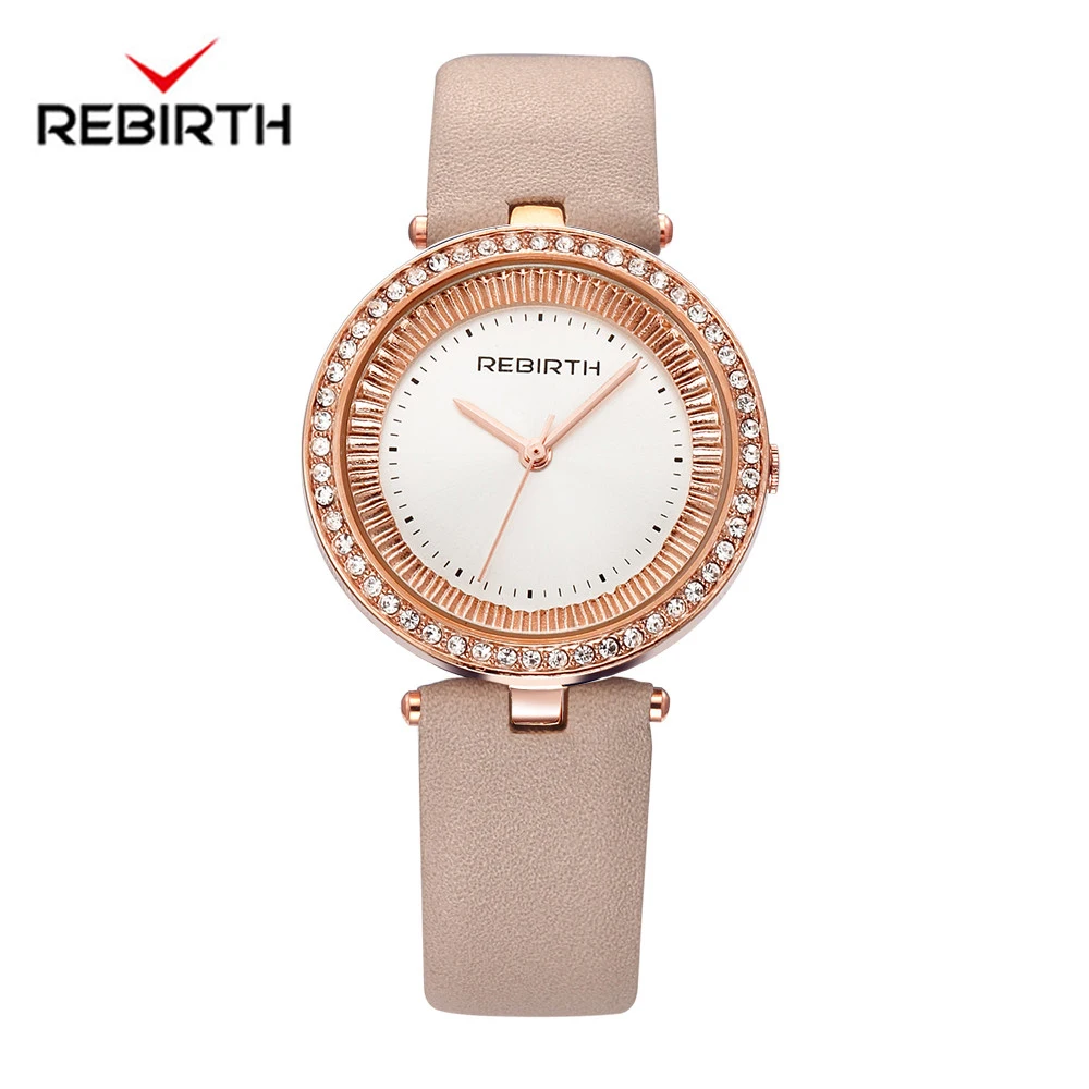 

REBIRTH Women Watch Luxury Brand Fashion Casual Ladies Gold Watch Quartz Simple Clock Relogio Feminino Reloj Mujer Montre Femme