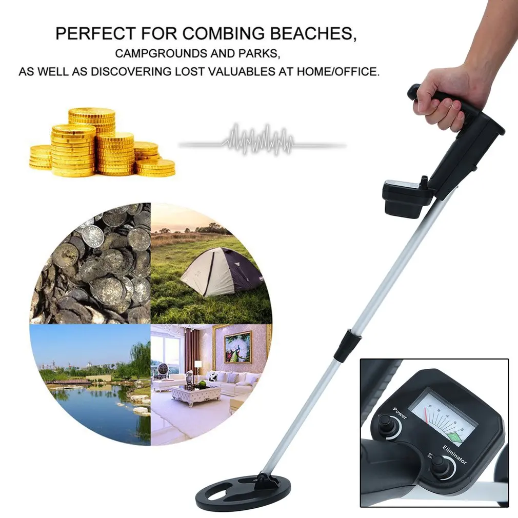

Underground Metal Detector High Sensitivity LCD Screen Gold Treasure Hunter Finder Sensor LCD Waterproof With Headphone