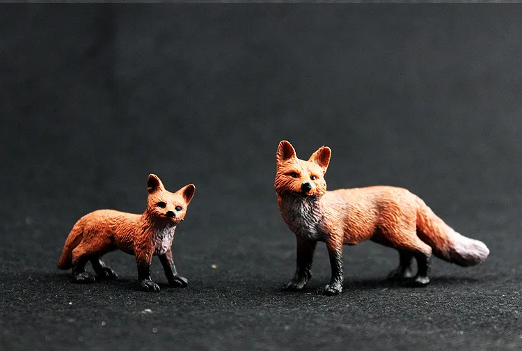Оригинальная фигурка диких животных из зоопарка «Красная Лиса», коллекционные фигурки, развивающие игрушки для детей, подарок