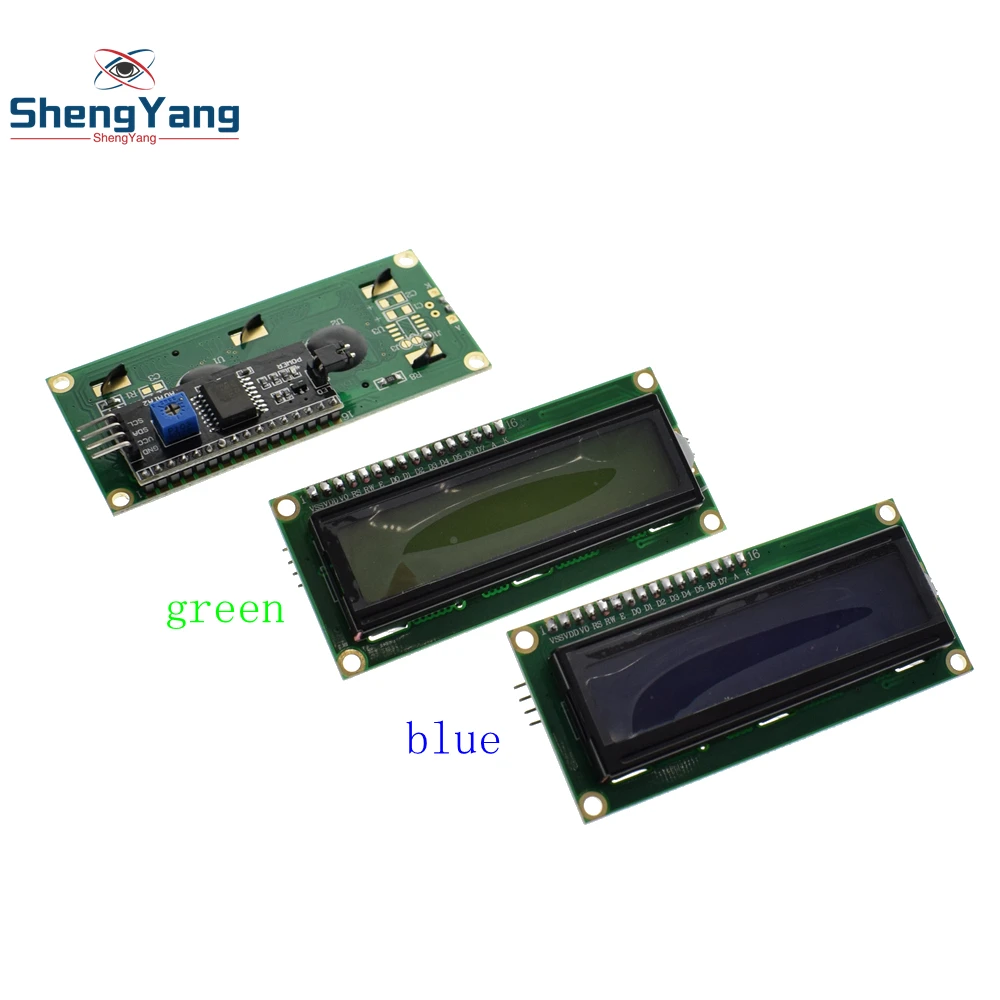 ShengYang LCD1602+I2C LCD 1602 module Blue green screen IIC/I2C for arduino LCD1602 Adapter plate