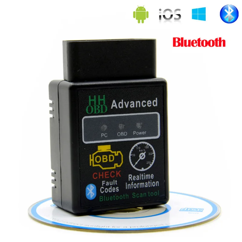 ELM327 v 2,1 OBD 2 Bluetooth OBDII автомобильный диагностический инструмент интерфейс сканер код ридер работает на Android DVD навигатор телефон