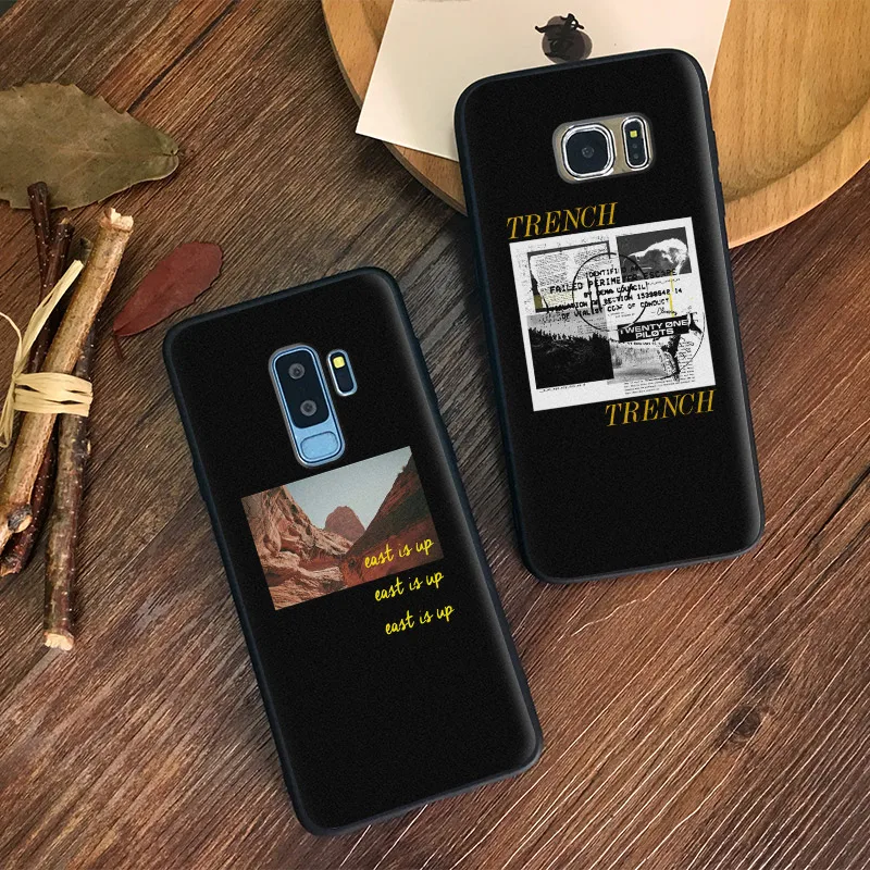 

Twenty one pilots aesthetics TPU Soft Silicone Phone Case Shell Cover For Samsung S7 Edge S8 S9 Plus Note 8 9
