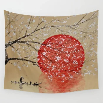 

Japan Wall Tapestry Cover Beach Towel Throw Blanket Picnic Yoga Mat Home Decoration