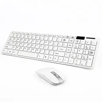 

White Wireless 2.4GHz Gaming Keyboard and Mouse Combo Set Power Saving