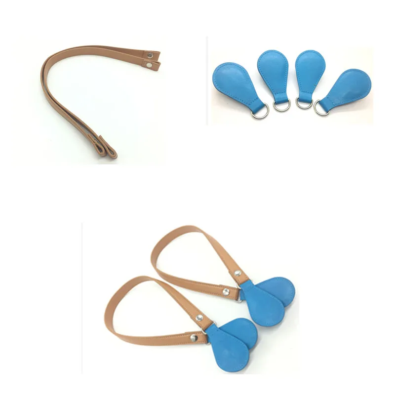 brown color changable drops Handle Removable Drop End for O Bag women