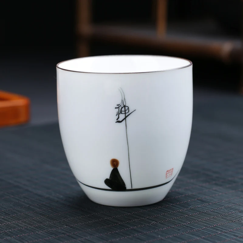 70 мл китайский стиль чайная чашка расписанный вручную керамический фарфоровые чашки чайная чашка мастер эспрессо Кофейная кружка, посуда чайная посуда Декор ремесла - Цвет: E