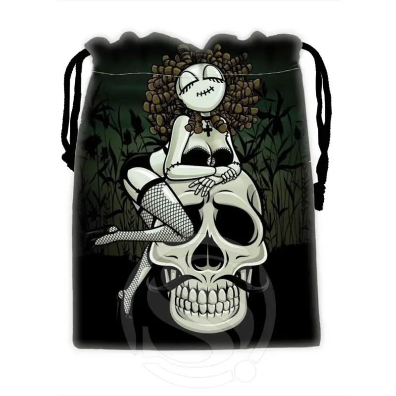 Креативный пользовательский череп#10 drawstring Сумки для мобильного телефона планшета ПК упаковка подарок Bags18X22cm SQ00715-@ H0351