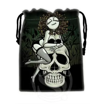 

Creative Custom skull #10 drawstring bags for mobile phone tablet PC packaging Gift Bags18X22cm SQ00715-@H0351