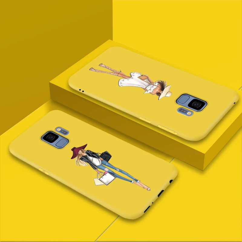 JURCHEN цветочный женский чехол для телефона Samsung Galaxy S9 S8 Plus S6 S7 Edge задняя