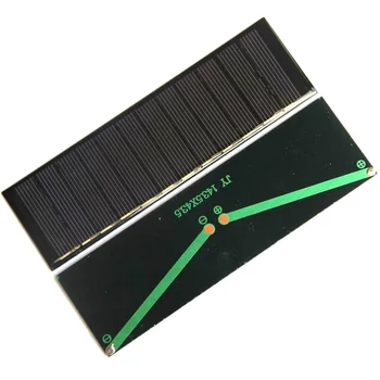 

BUHESHUI 0.6W 6V Solar Panel Polycrystalline Solar Cell Small Solar Power Battery Charger Solar Led Light 143.5*43.5MM 10pcs