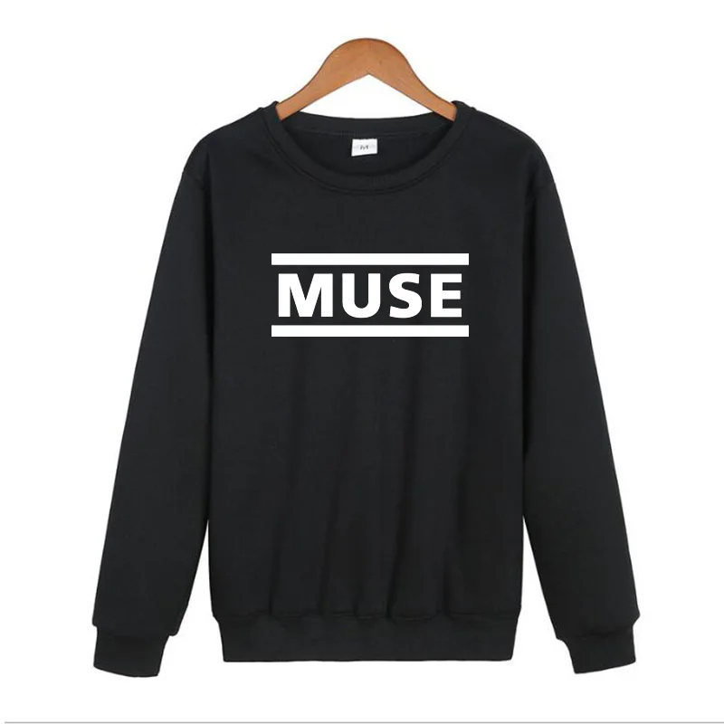 

Men's crew neck sweatshirt blend casual loose MUSE letter printing men sweatshirts cool street style men sweatshirt coat men