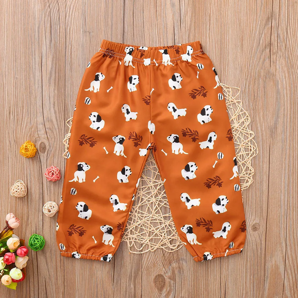 

2019 Retail Hot Sale Spring And Autumn Kids Clothing Boys Girls Harem Pants Cotton Cartoon Trousers Baby Pants