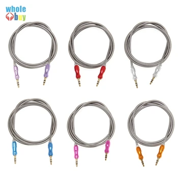 

Good quality AUX gourd style heavy metal Audio cable durable 3.5mm male to male audio cable plug For Mp3 Speaker palyer50pcs/lot
