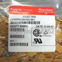 100 шт./лот PPTC сбрасываемый предохранитель 30V 3A RUEF300 PPTC(полимерный ПТК) PolySwitch