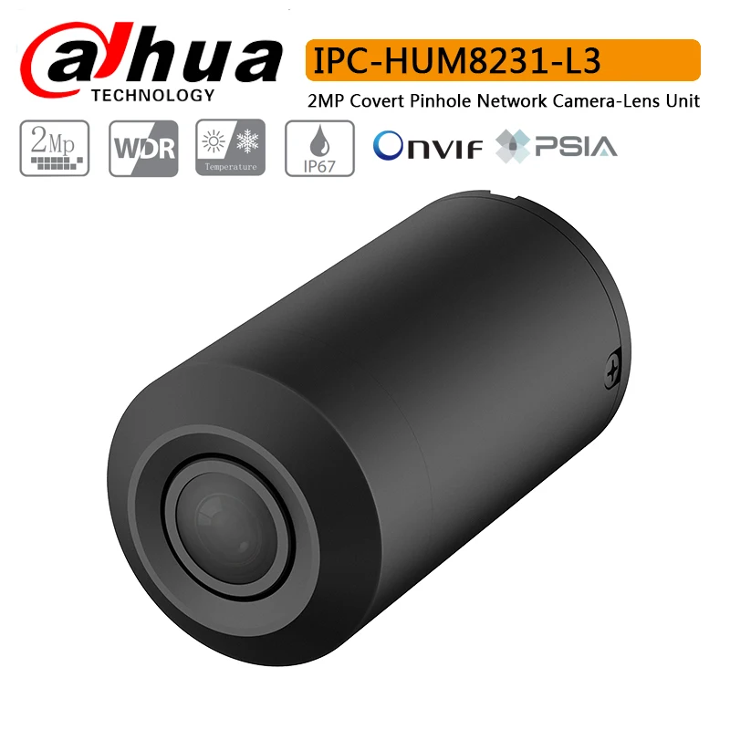 Оригинал Dahua IPC HUM8231 L3 2MP тайное Пинхол сети Камера объектив Поддержка IP67 IP L3|Камеры
