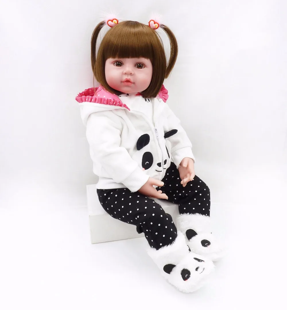 

Bebe 23 "58cm Real Girl reborn silicone vinyl reborn dolls high quality children gift dolls live bonecas