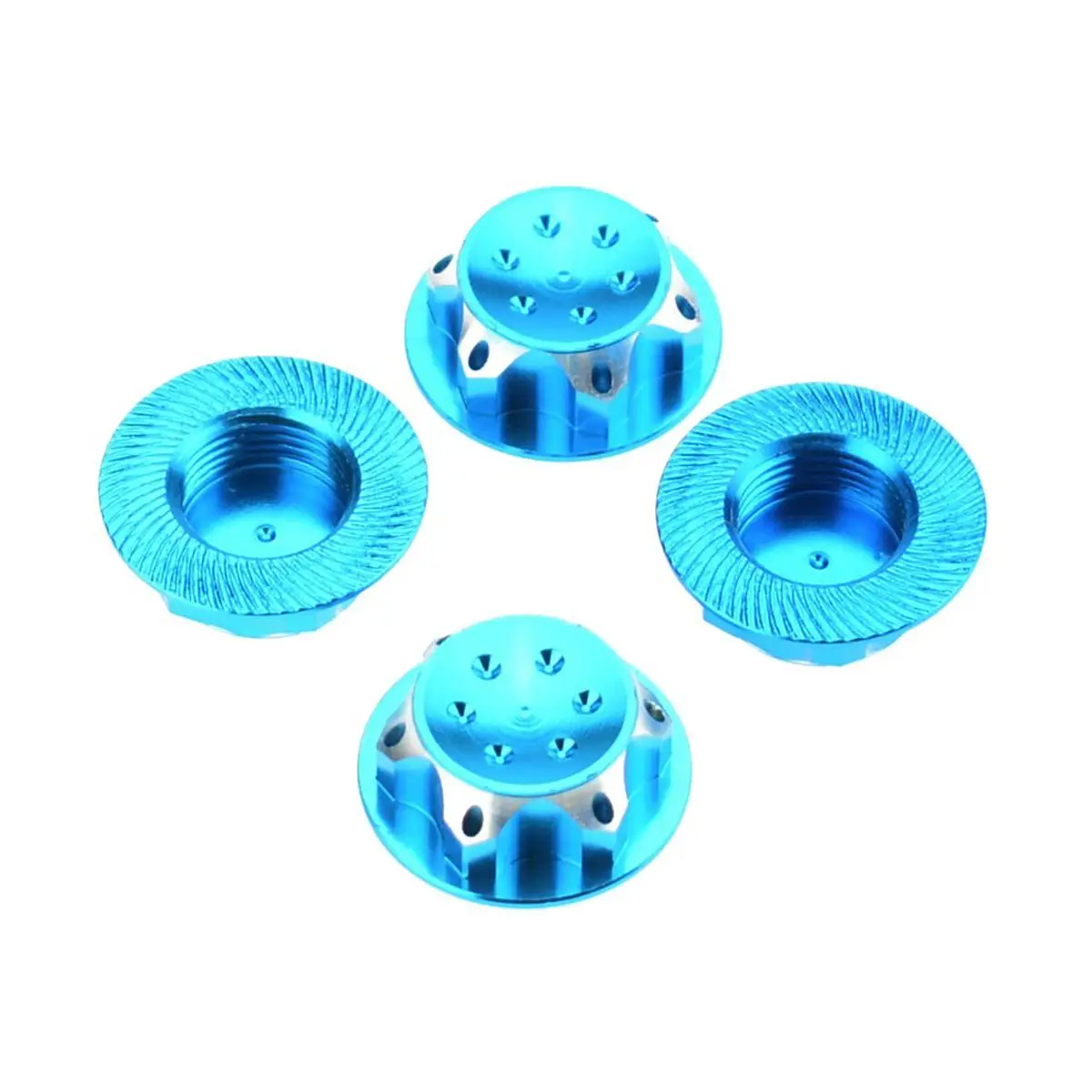 

ABWE Best Sale 4Pcs RC Buggy 1/8 Scale 17mm Dust Lock Nuts Adapter for RC Off-Road Truck Redcat LOSI Team-C Wheel and Rims Nut