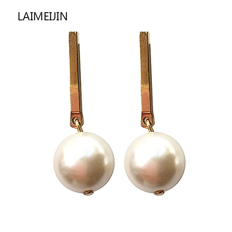 

Gold Color Elegant Earrings For Women Simple Simulated Pearl Earrings Stud Earrings Fashion Party Wedding Jewelry New Lady Gifts