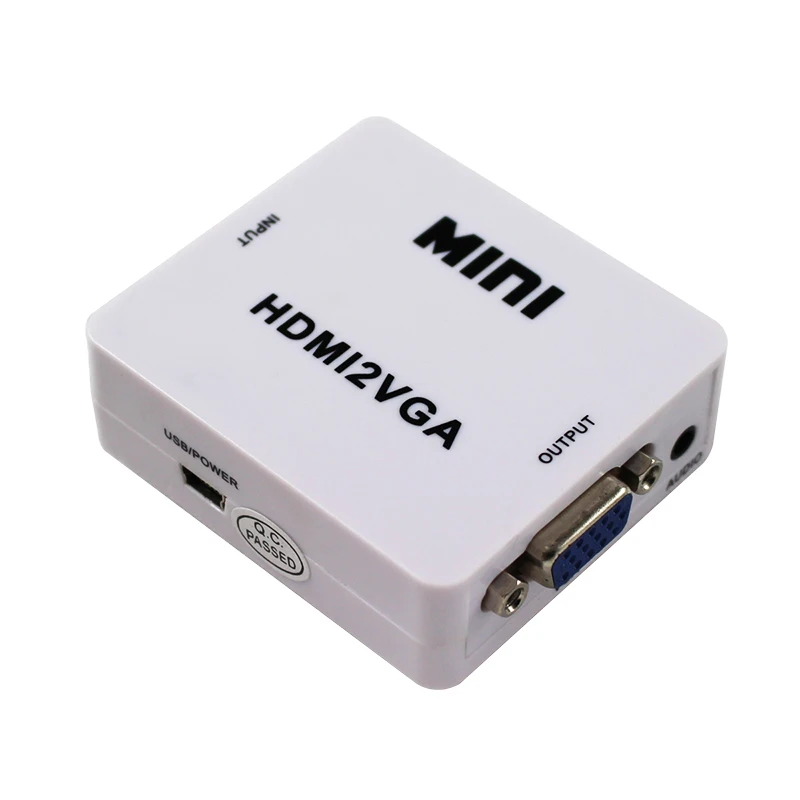 

HDMI to VGA Male to Female Adapter Converter with Audio Port