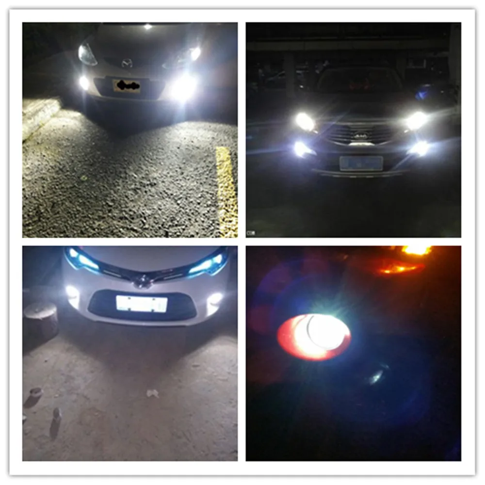 Fonte de Luz de Nevoeiro Lâmpada do Carro Lâmpada de Condução do Caminhão Wljh Levou Styling Auto Drl Dia Correndo Lâmpada Van Externo 24 12 v 2x h7 13 Carro Styling Auto DRL Dia Correndo Lâmpada