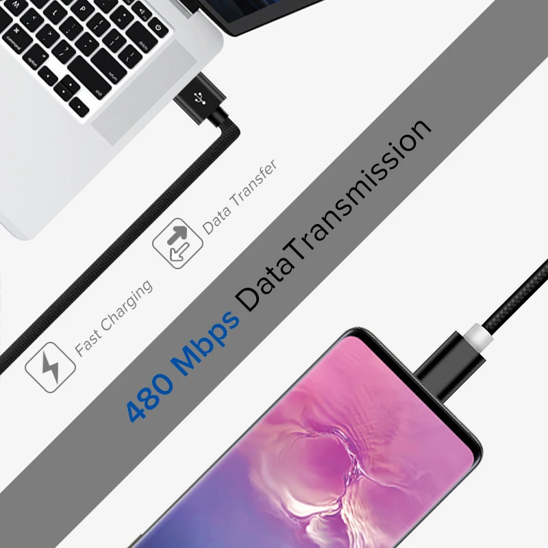 EECPT кабель Micro USB для samsung S7 S6 Xiaomi Redmi Note 5, шнур для быстрой зарядки и передачи данных, usb-кабель для зарядного устройства, кабель для мобильного телефона Microusb