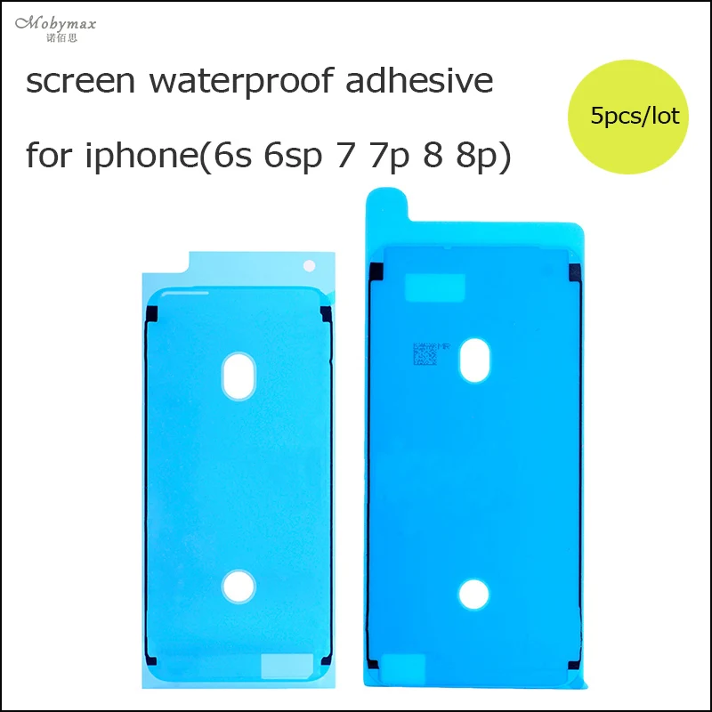 5pcs/lot Waterproof Adhesive Sticker For iPhone 6s 6sp 7 7p 8 8p X 3M