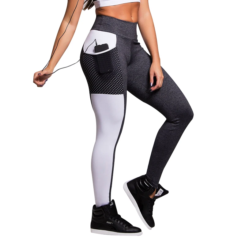 

High Waist Sport Legging Vital Seamless Yoga Pants Pockets Patchwork Fitness Gym Tights Running Sportwear Sexy Activewear