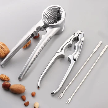 

Zinc Alloy Nutcracker Sheller Crack almond Walnut Pecan Hazelnut Filbert Nut Kitchen Nut Sheller Clip Tool Clamp Plier Cracker