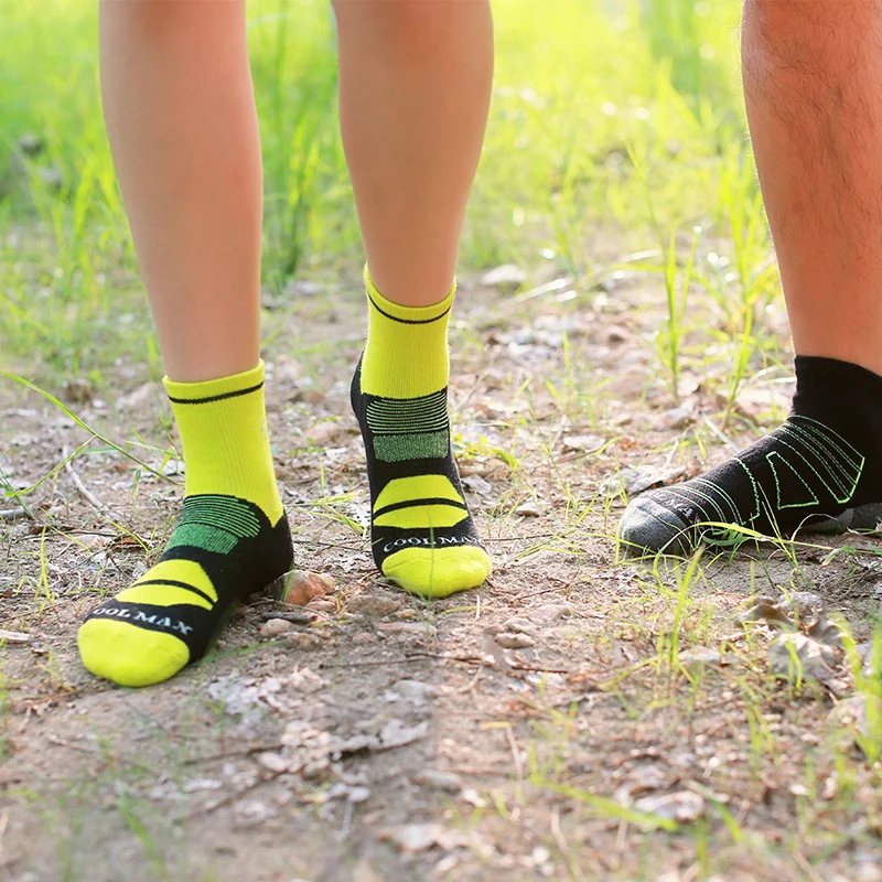 SANTO, женские и мужские быстросохнущие носки для бега, профессиональные носки для марафона, велоспорта, пешего туризма, треккинга
