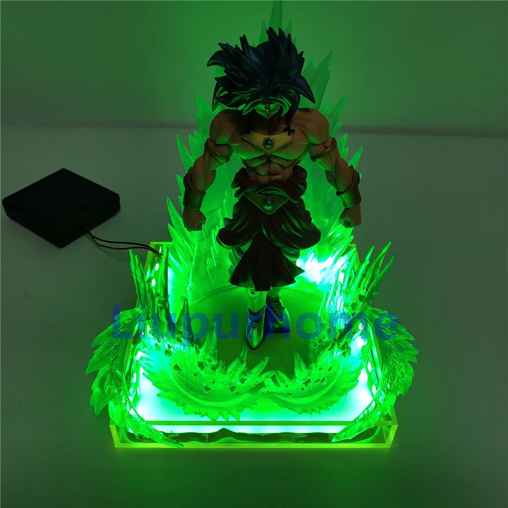 Супер Broly Broli Зеленый эффект светодиодное сценическое светильник AnimeLamp Гоку