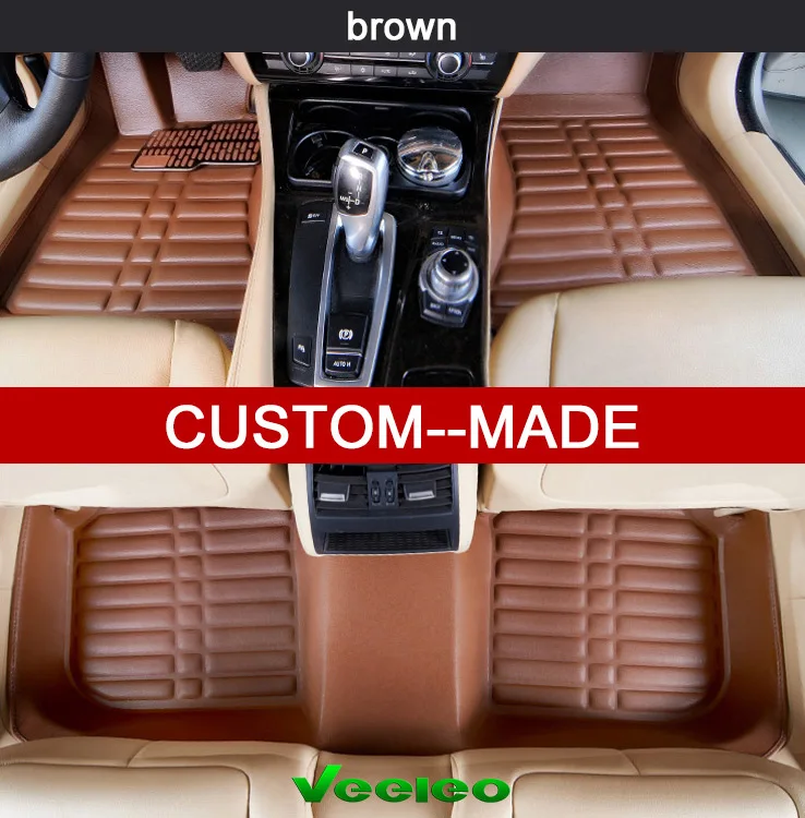Custom-Fit Veeleo 4 цвета EVA автомобильные коврики для Volvo XC60-2010-2015 Все погоды анти- slip