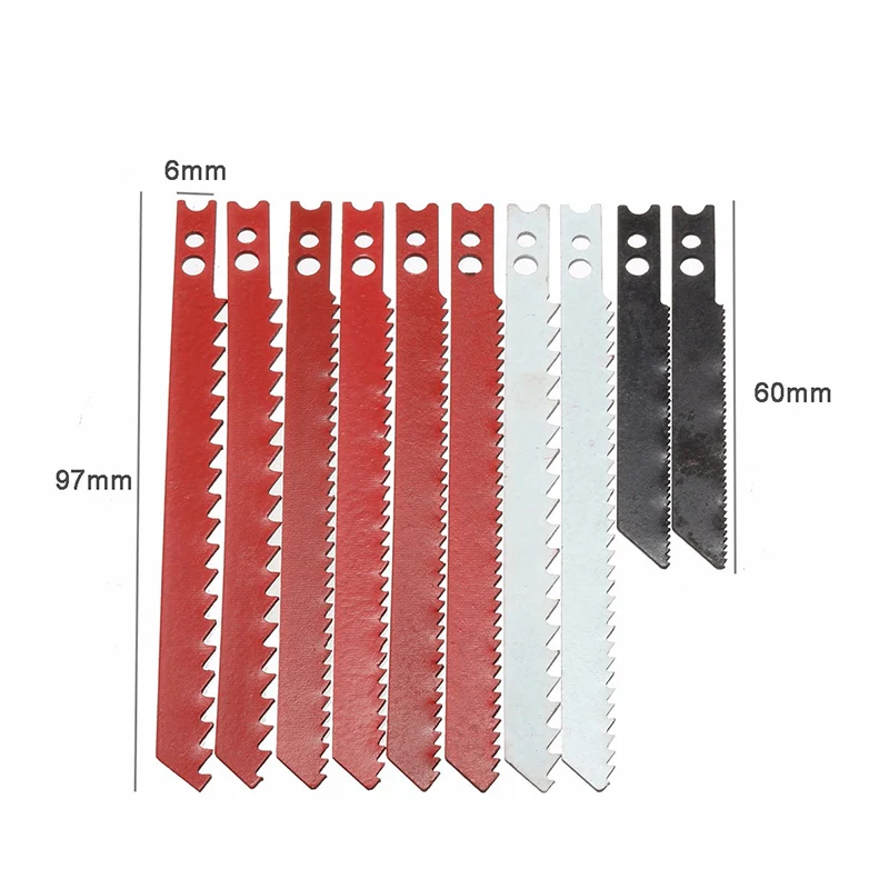 10pcs/set 60/97mm Jigsaw Blades Set High Quality Metal Jig Saw For