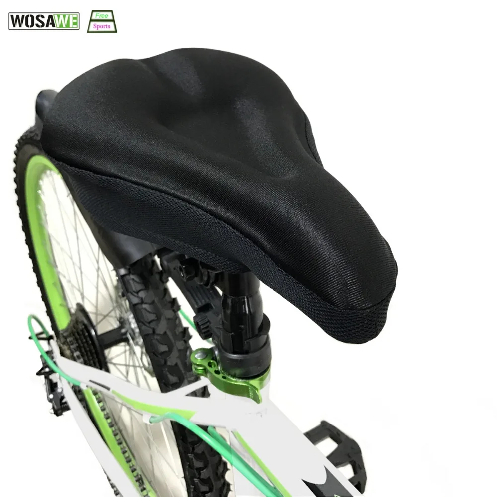 

WOSAWE Bike Saddle Cover Comfortable 3D Silicone Gel Pad Seat Cover Soft Cycling Seat Mat Bicycle Parts Cycling Accessories